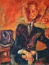 Portrait Of A Man With A Felt Hat (1924) oil on canvas, 36 × 28 in., collection unknown