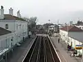 South West Trains DMU 170305 passes through the Down platform with the 1257 Brighton-Reading service on 17 February 2007