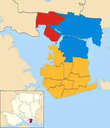 2011 results map