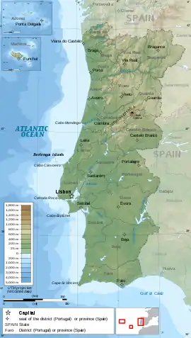 1969 Portugal earthquake is located in Portugal