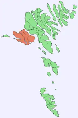 Location within the Faroe Islands