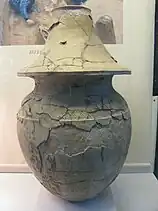 Pottery burial jar