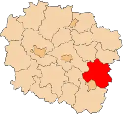 Location within the voivodeship