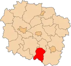 Location within the voivodeship