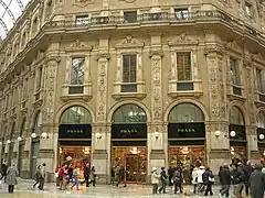 Image 16Prada shop at Galleria Vittorio Emanuele II in Milan (from Culture of Italy)