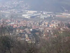 A view over the town of Pradalunga