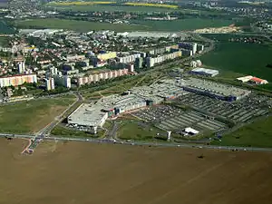 Aerial view of Letňany