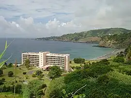 The beach of Água de Alto, one of the larger beaches along the southern coastal frontier