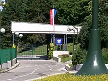 Main entrance to Presidential Palace compound.