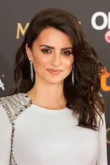 A photograph of Penélope Cruz at the 32nd Annual Goya Awards in 2018