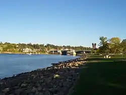 Prescott viewed from Point Douglas.