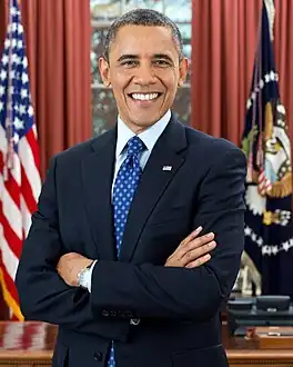 44th President of the United States and Nobel Peace Prize laureate Barack Obama (JD, 1991)