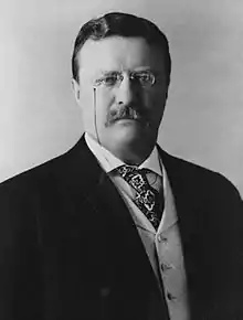 US president and Nobel laureate in peace Theodore Roosevelt (AB, 1880)