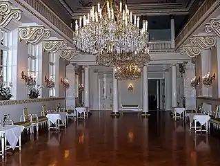 The interior of the palace.