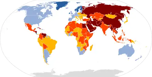 Press freedom in 2022, according to Reporters Without Borders