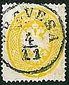 2 soldi, 1863 Lombardy Venice issue, cancelled at Preveza, Rare.