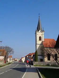 Main street in Pribislavec