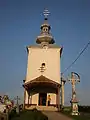 Front facade of the church in Volica