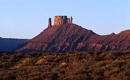 The Rectory seen from Fisher Towers