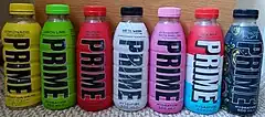 Various flavors of Prime Hydration