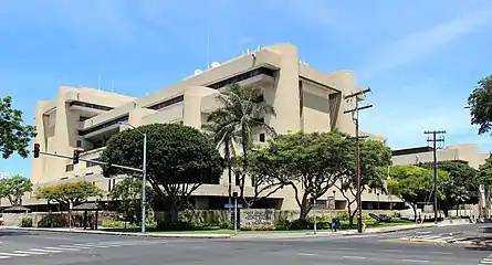 The building as seen from its eastern corner