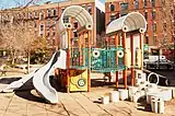 Metal play structure.