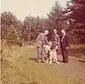 Prof. P. Bouts is on the left – Middenbergpark – Rotselaar- 10-08 1972