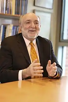 Photo of Professor David Ellenson in his office at Brandeis University