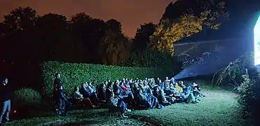 Cinema screening at Les Orangeries de Bierbais.