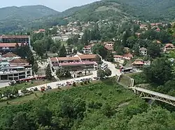 Aerial view on Prolom Banja