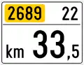 C115-1Marking of a county road section