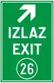 III-211Exit sign board