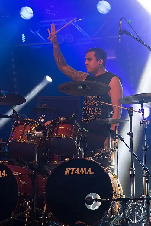 Cruz performing with Prong in 2014