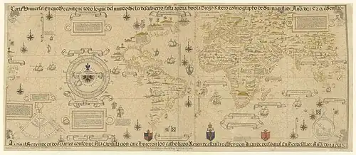 Image 17The Propaganda Map, a 1529 version of the Padrón Real now held by the Vatican Library. (from History of cartography)