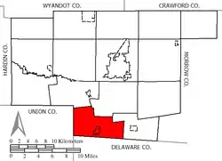 Location of Prospect Township in Marion County