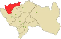 Location of Junín in the Junín Region