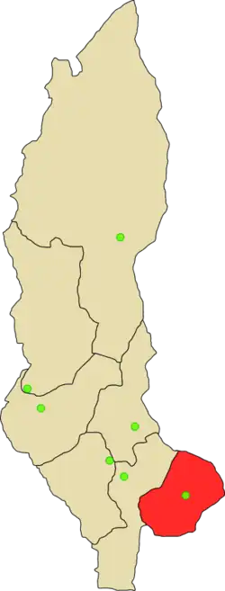 Location of Rodríguez de Mendoza Province in the Amazonas Region