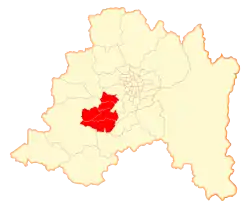 Location in the Santiago Metropolitan Region