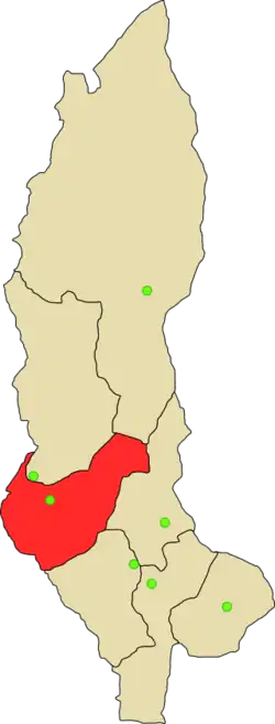 Location of Utcubamba in the Amazonas Region