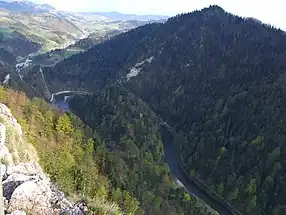 Dunajec Gorge in the Pieniny mountains