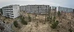 Abandoned buildings in Pstrąże