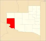 Location of Puelén Department within La Pampa Province