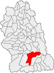 Location in Hunedoara County