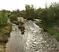 Purtse River seen from the Tallinn–Narva highway (E20) bridge in Purtse.