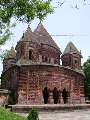 The Pancharatna Gobinda Temple at Puthia Temple Complex, Rajshahi