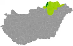 Putnok District within Hungary and Borsod-Abaúj-Zemplén County.