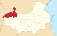 Location in the Terek Oblast