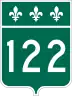 Route 122 marker