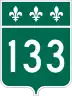 Route 133 marker