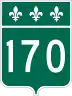 Route 170 marker